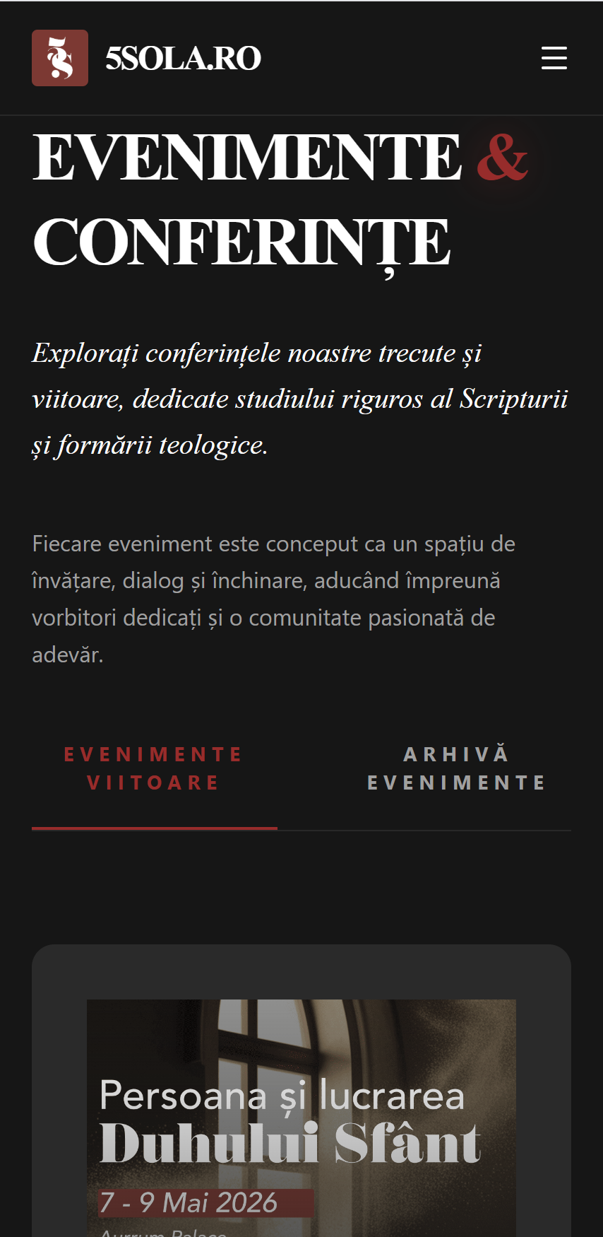 5sola.ro — captură mobil