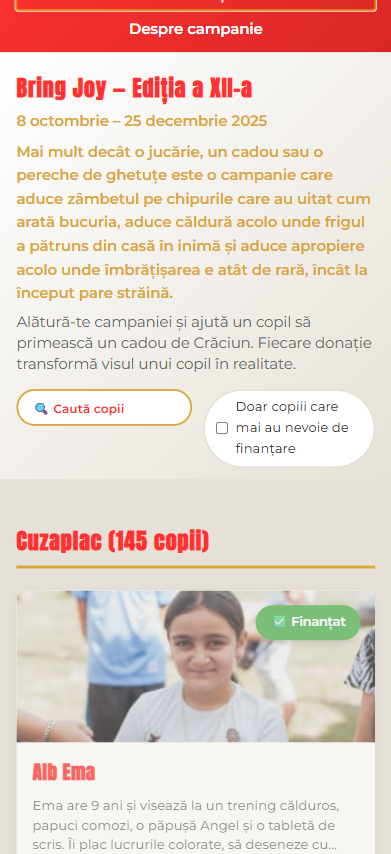 Bring Joy — captură mobil