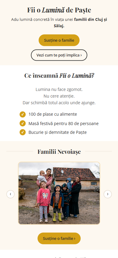 Fii o Lumină — captură mobil