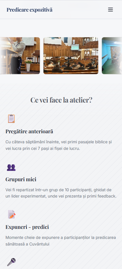 Predicare Expozitivă — captură mobil