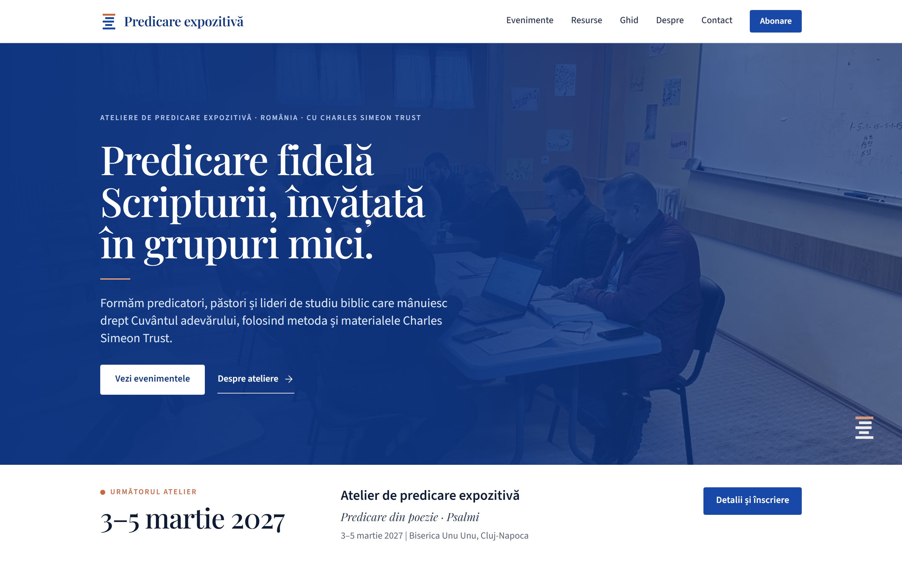 Predicare Expozitivă — captură desktop