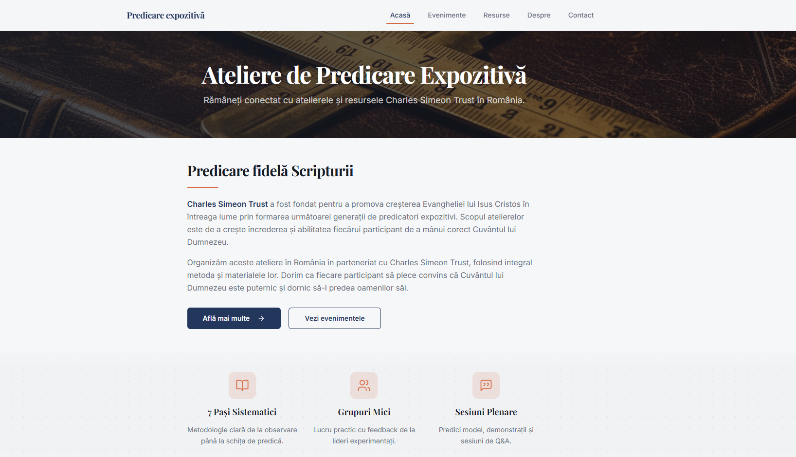 Predicare Expozitivă — captură desktop